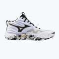 Încălțăminte de volei Mizuno Wave Momentum Elite Mid white/black/gold 8