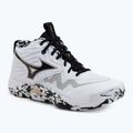 Încălțăminte de volei Mizuno Wave Momentum Elite Mid white/black/gold