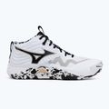 Încălțăminte de volei Mizuno Wave Momentum Elite Mid white/black/gold 2