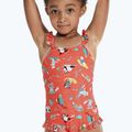 Speedo Digital Frill Digital Frill Thinstrap Costum de baie o singură bucată pentru copii Orange 8-1288115155 4