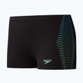 Boxeri de înot pentru copii Speedo Plastisol Placement Aquashort black/alfalfa green 3