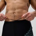Boxeri de înot pentru bărbați Speedo Medley Logo Aquashort negru/verde alfalfa 6