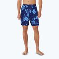 Șort de înot pentru bărbați Nike Fine Floral 7" Volley midnight navy