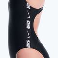 Costum de înot întreg pentru femei Nike Logo Tape Fastback black 5