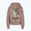 Bluză pentru femei Pitbull Skull Surf Hooded Zip chocolate mousse 8