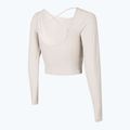Top de yoga pentru femei 4F H4Z22-TSDL019 bej 4