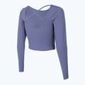 Top de yoga pentru femei 4F H4Z22-TSDL019 albastru 4