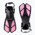 Set de snorkeling pentru copii AQUASTIC Mască + Aripioare + Tub roz MSFK-01SR 3