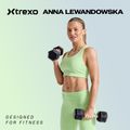Ganteră cauciucată XTREXO Hex HXD25 2.5 kg 2