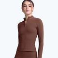 Longsleeve pentru femei JOYINME Motion LS 1/4 Zip chestnut