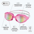 Ochelari înot BuddySwim OzeanX Mirror pink/white/iridium 2