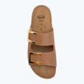 Șlapi de damă Scholl Montery 2 Straps Ad Med cognac 5