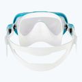 Masca de scufundare pentru femei Cressi Honey 420 UV white/aquamarine/blue/orange 4