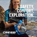 Masca facială completă pentru snorkeling Cressi Komodo Full Face blue/black 14