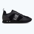 Încălțăminte EA7 Emporio Armani Black & White Suede triple black micropunch 2