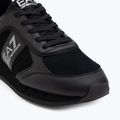 Încălțăminte EA7 Emporio Armani Black & White Suede triple black micropunch 7