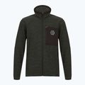 Bluză fleece pentru bărbați CMP 35H3907 Melange Knitted forest melange/black/ferrari red