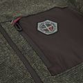 Bluză fleece pentru bărbați CMP 35H3907 Melange Knitted forest melange/black/ferrari red 4