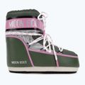 Ghete de zăpadă pentru femei  Moon Boot Icon Low Space Racing forest green/silver/pink 2