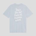Tricou pentru bărbați Kaotiko Don't Like Me baby blue 2
