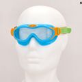 Masca de înot pentru copii Speedo Sea Squad Jr albastru azuriu/verde fluo/portocaliu/fluo portocaliu/clear 7