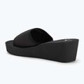 Papuci pentru femei Calvin Klein YW0YW01725 Beach Wedge Slide Canvas triple black 3