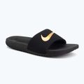 Papuci pentru copii Nike Kawa black/metallic gold