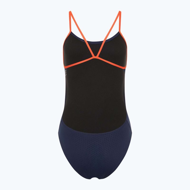 Costum de baie dintr-o bucată pentru femei TYR Hexa Cutoutfit navy/orange 2