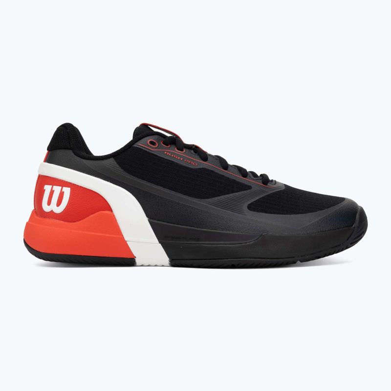 Încălțăminte de tenis pentru bărbați Wilson Rush Pro 5 black/infrared/white 2