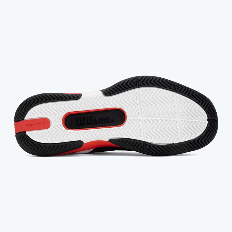 Încălțăminte de tenis pentru bărbați Wilson Rush Pro 5 black/infrared/white 4