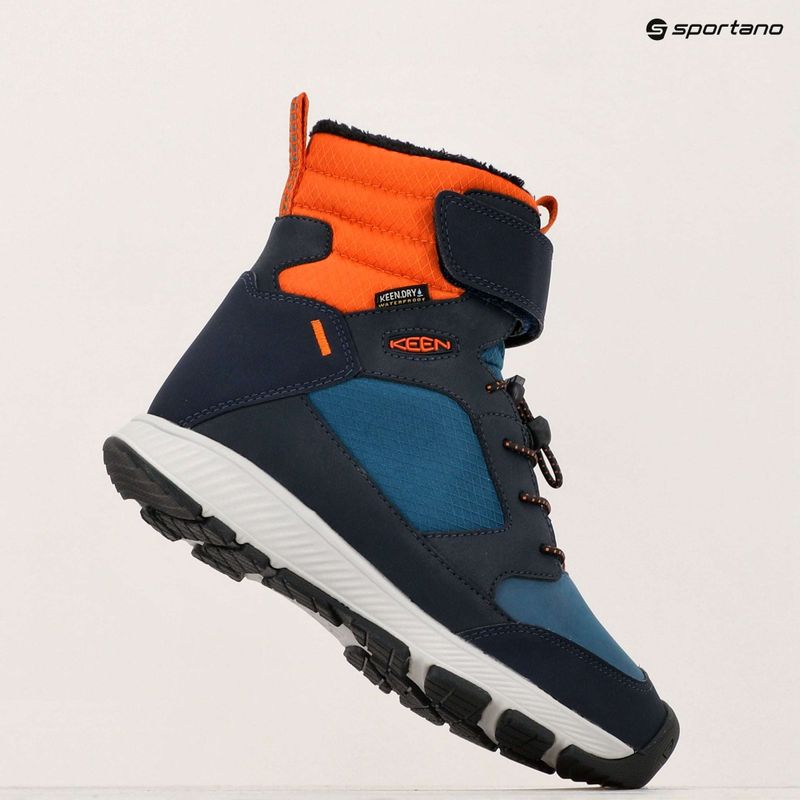 Ghete de zăpadă pentru junior KEEN Skua Winter WP sky captain/gold flame 9