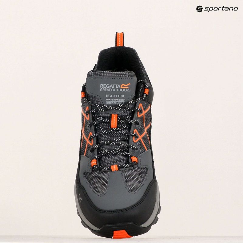 Încălțăminte de trekking pentru bărbați REGATTA Samaris III Low granite/blaze orange 21