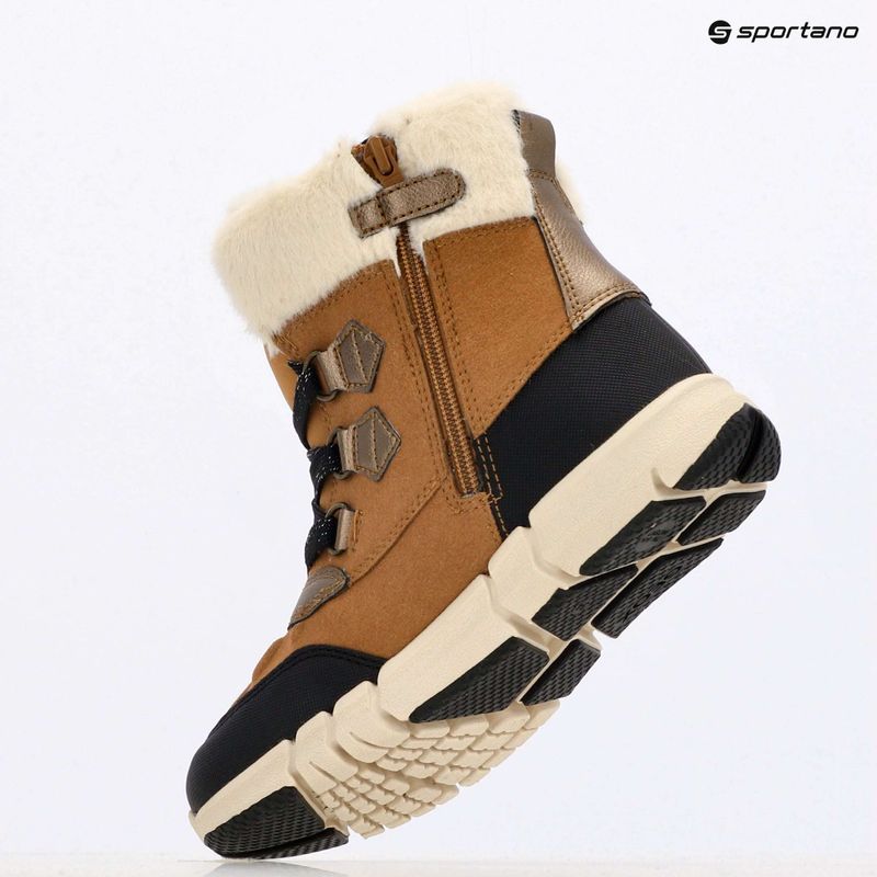 Ghete de zăpadă pentru copii Geox Flexyper ABX whisky / black 9