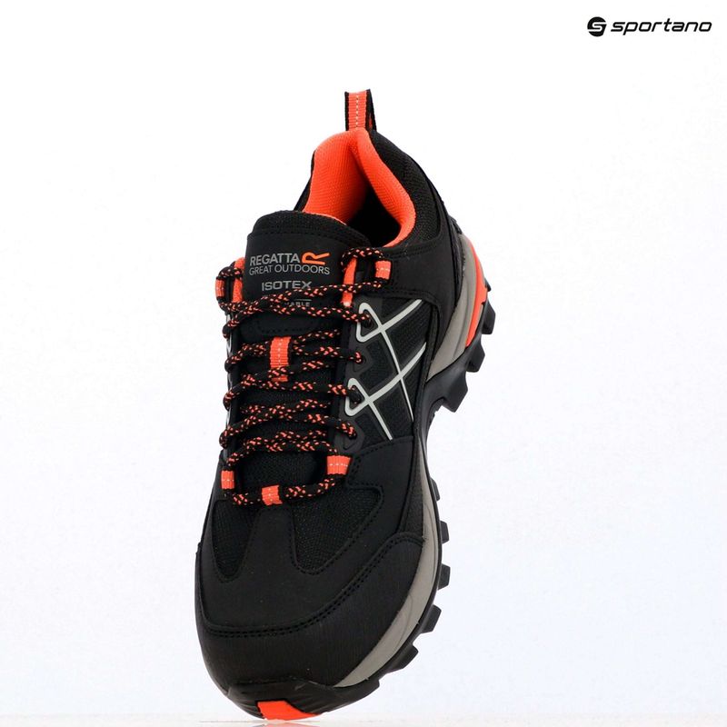 Încălțăminte de trekking pentru femei REGATTA Samaris III Low black/satsuma 9