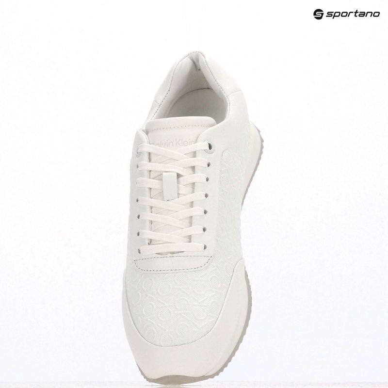 Încălțăminte pentru femei Calvin Klein HW0HW02574 Runner Lace Up Mono Pu Triple Bright White 9