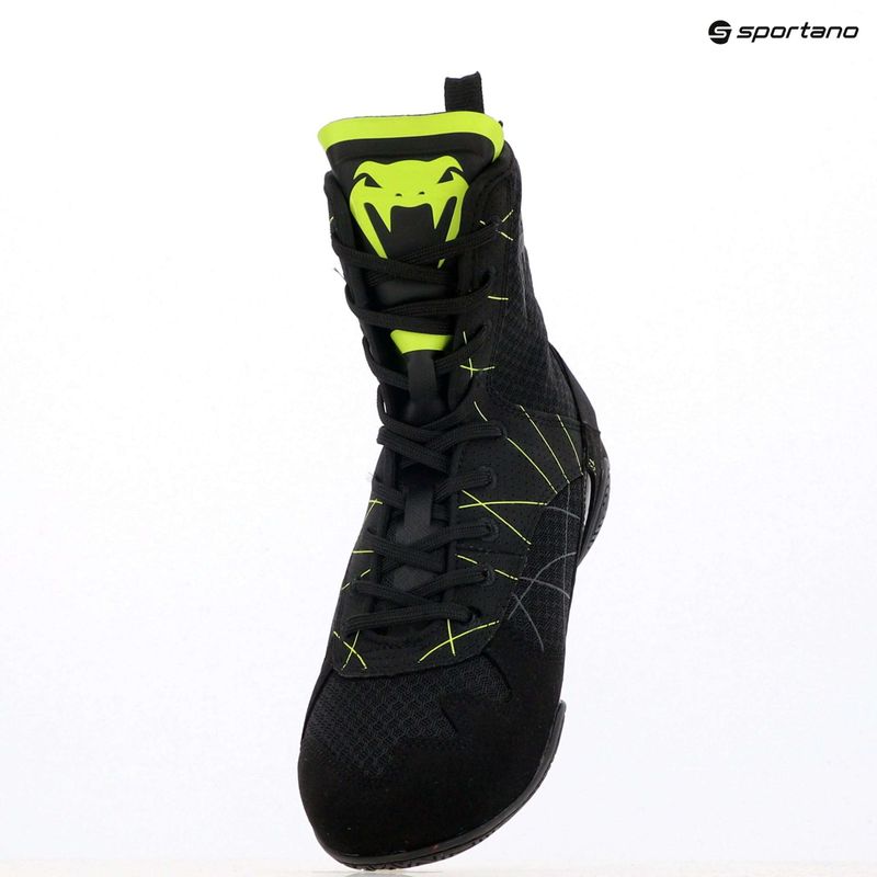 Încălțăminte de box pentru bărbați Venum Training Camp 4.0 Boxing black/neo green 15