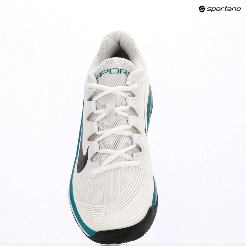 Încălțăminte de tenis pentru bărbați Nike Vapor 12 white / black / radiant emerald 11