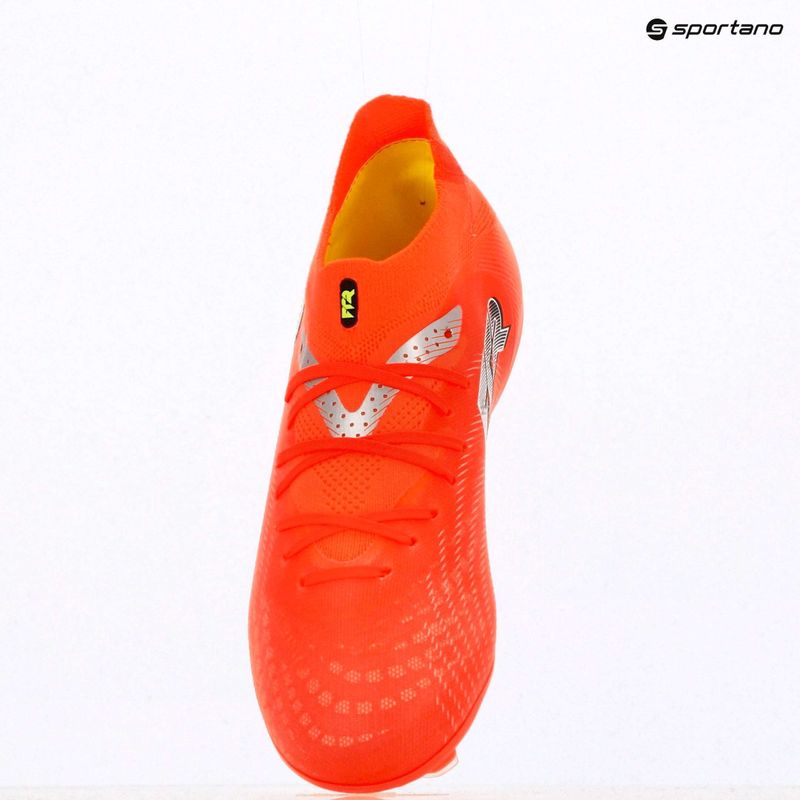 Încălțăminte de fotbal pentru copii PUMA Future 9 Pro FG/AG Jr glowing red/puma white/puma black/puma silver 9
