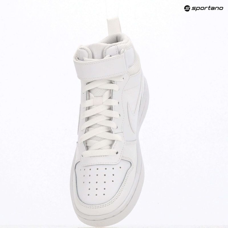 Pantofi Nike Court Borough Mid 2 alb/alb/alb 10