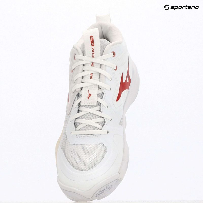 Încălțăminte de volei pentru femei Mizuno Wave Momentum Elite Mid white/rose elegance/lava falls 4