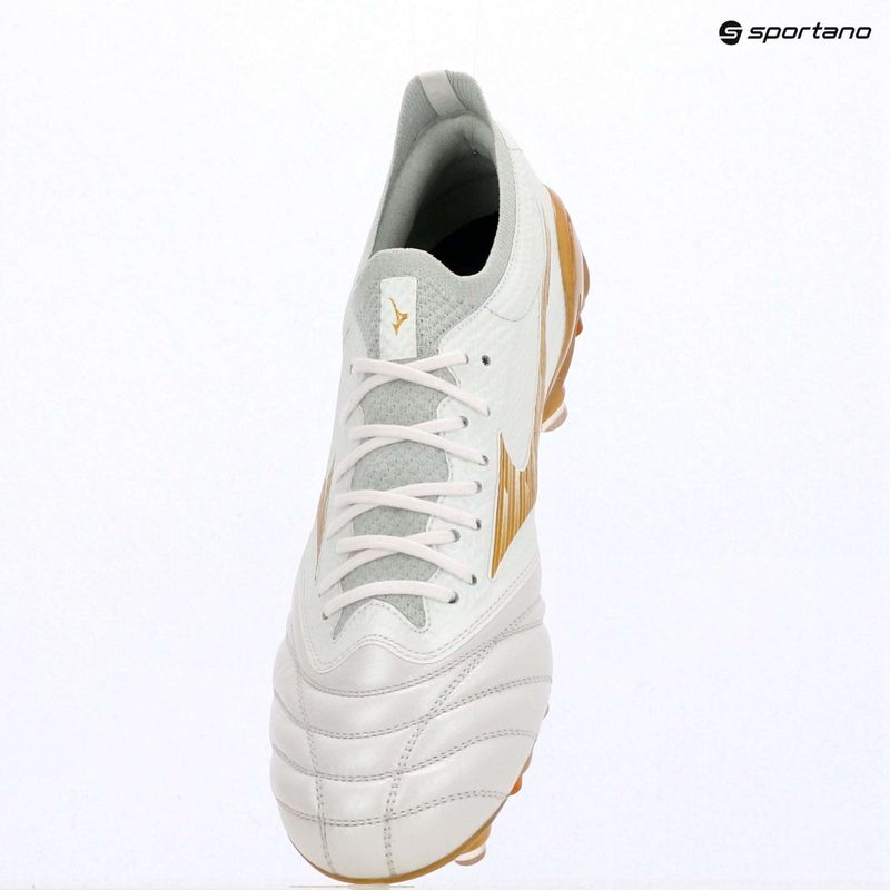 Încălțăminte de fotbal Mizuno Morelia Neo IV Beta Elite Mix white/mp gold/cool gray 3c 9