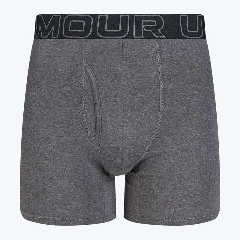 Boxeri pentru bărbați Under Armour Perf Cotton 6" 3 buc. carbon black/galaxy black 2