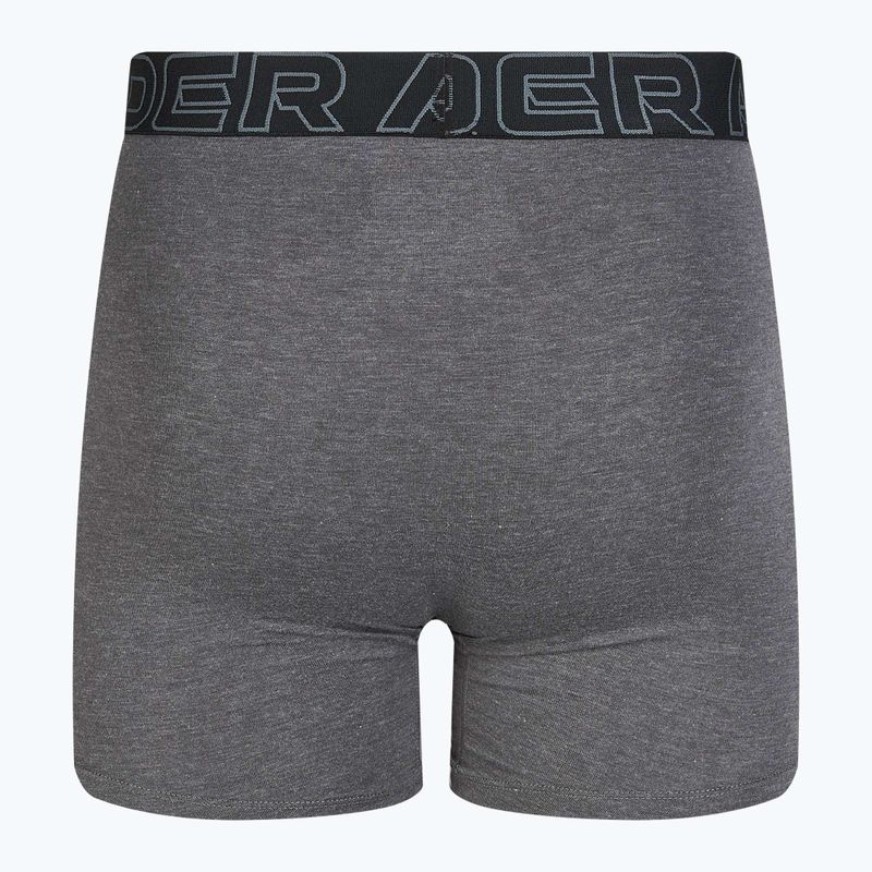 Boxeri pentru bărbați Under Armour Perf Cotton 6" 3 buc. carbon black/galaxy black 3