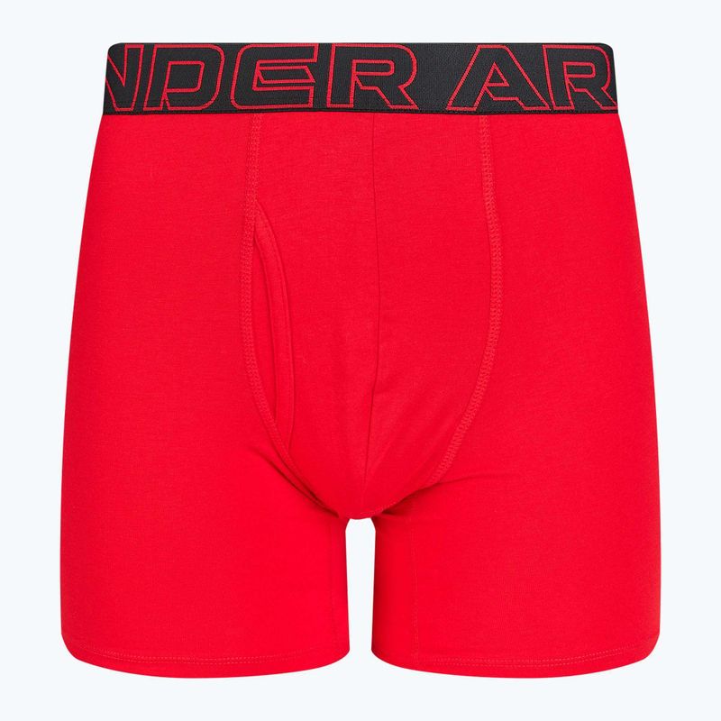 Boxeri pentru bărbați Under Armour Perf Cotton 6" 3 buc. carbon black/galaxy black 5