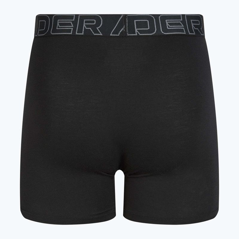 Boxeri pentru bărbați Under Armour Perf Cotton 6" 3 buc. carbon black/galaxy black 9