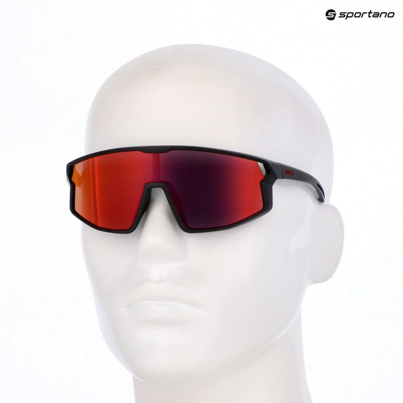 Ochelari de soare pentru copii UVEX Skyryse Jr black matt/mirror red 7