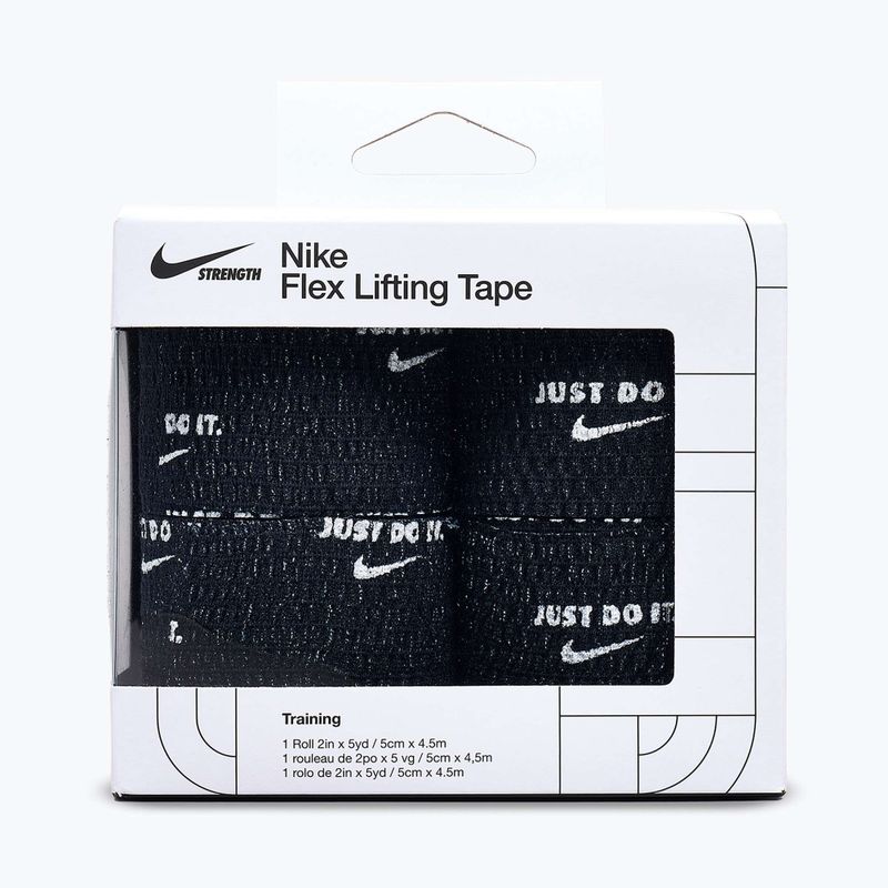 Bandaj elastic coeziv Nike Strenght Flex Lifting Tape black/white 2