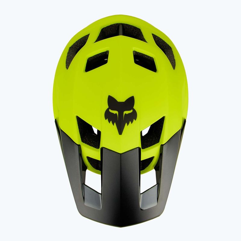 Cască de bicicletă Fox Racing Dropframe fluorescent yellow 5