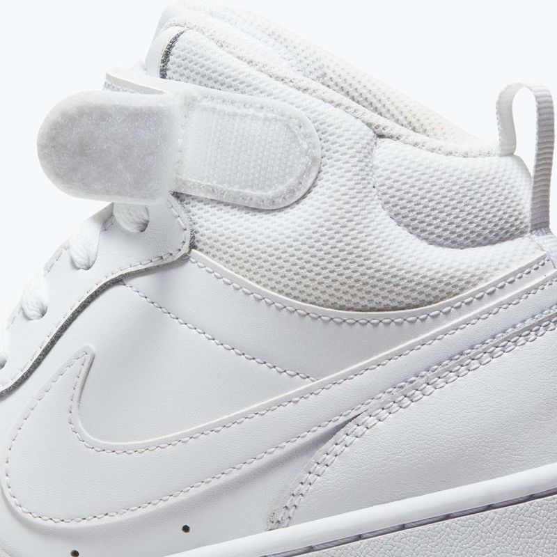 Pantofi Nike Court Borough Mid 2 alb/alb/alb 8
