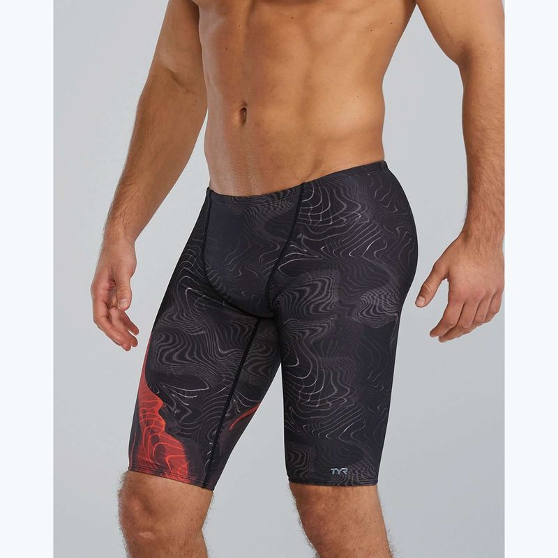 Pantaloni scurți de înot pentru bărbați Tyr Durafast Elite Firestorm metalic fire metallic fire 3